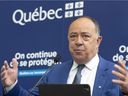 De minister van Volksgezondheid van Quebec, Christian Dube, kondigde op vrijdag 16 juli 2021 de loterij van de provincie aan voor de coronavirusvaccinatie in Montreal.
