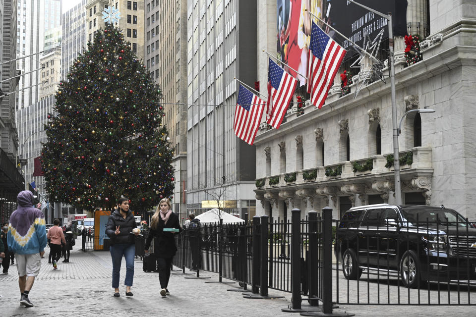 Foto: NDZ/STAR MAX/IPx 2021 16/12/21 Sfeer op de New York Stock Exchange (NYSE) op 16 december 2021 in New York.