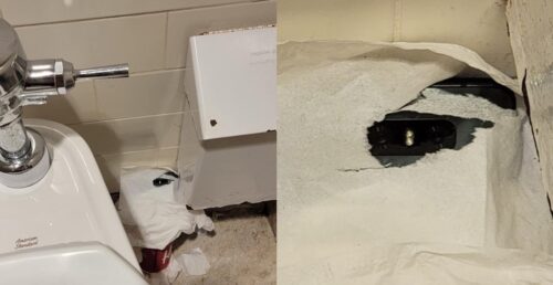 Verborgen camera ontdekt in badkamer Tim Hortons (foto’s)