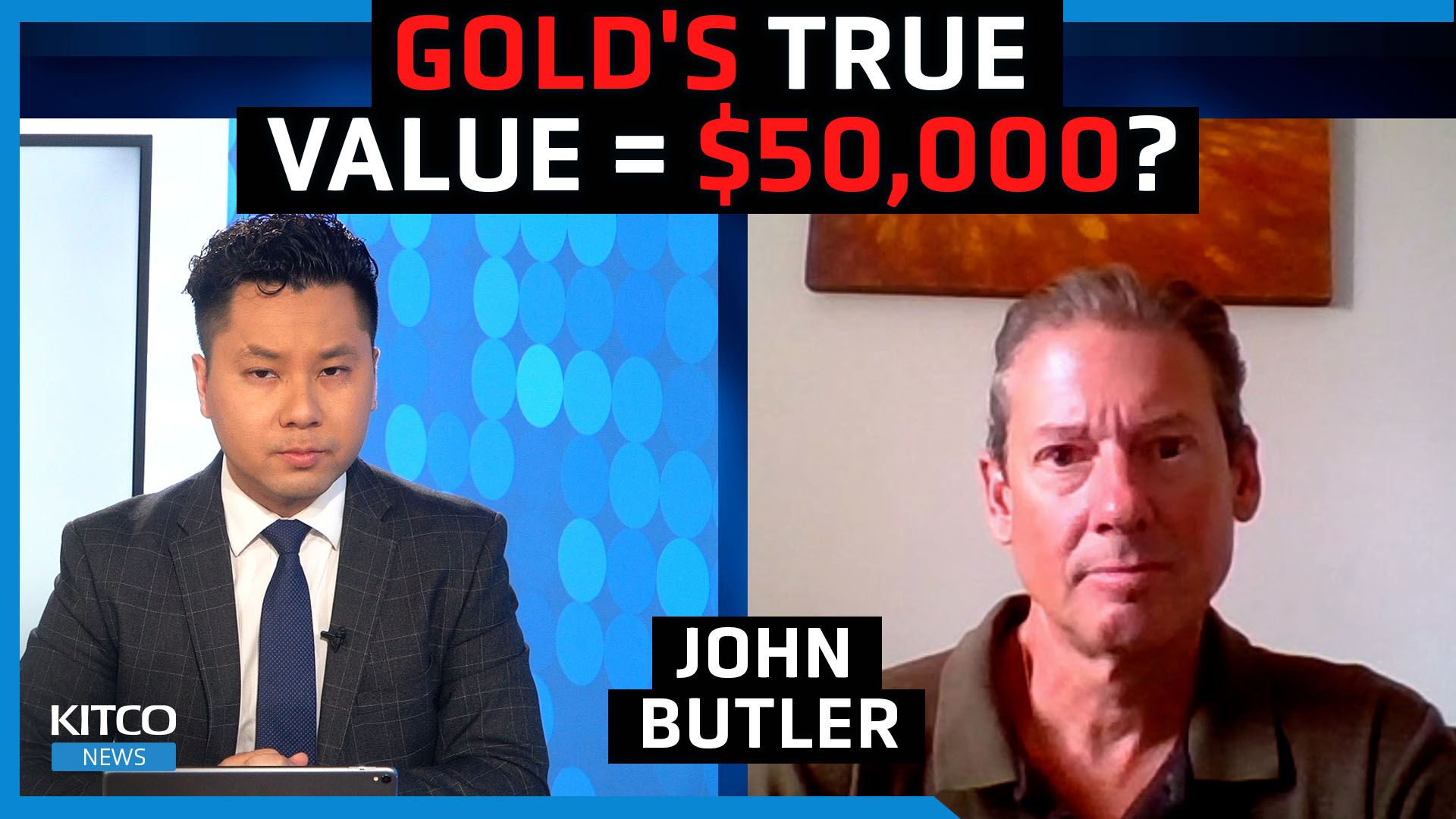 Goud zal waarschijnlijk $50.000 waard zijn zodra het monetaire systeem terugkeert naar de goudstandaard -John Butler