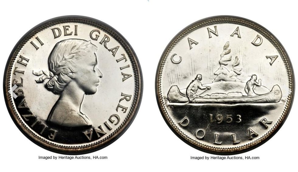 1957 Koningin Elizabeth II-dollars